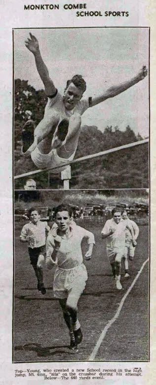 Monkton Combe school sports - Bath Chronicle and Weekly Gazette - Saturday 2 August 1947