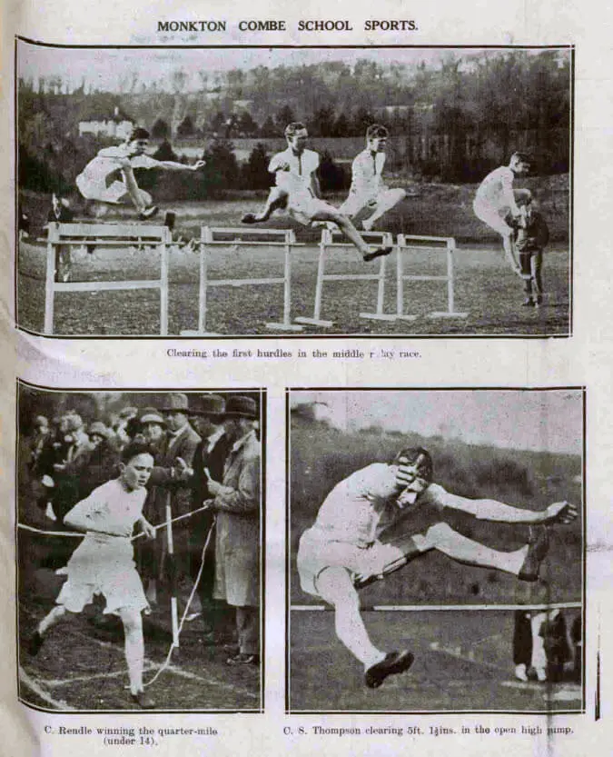 Monkton Combe school sports - Bath Chronicle and Weekly Gazette - Saturday 5 April 1930