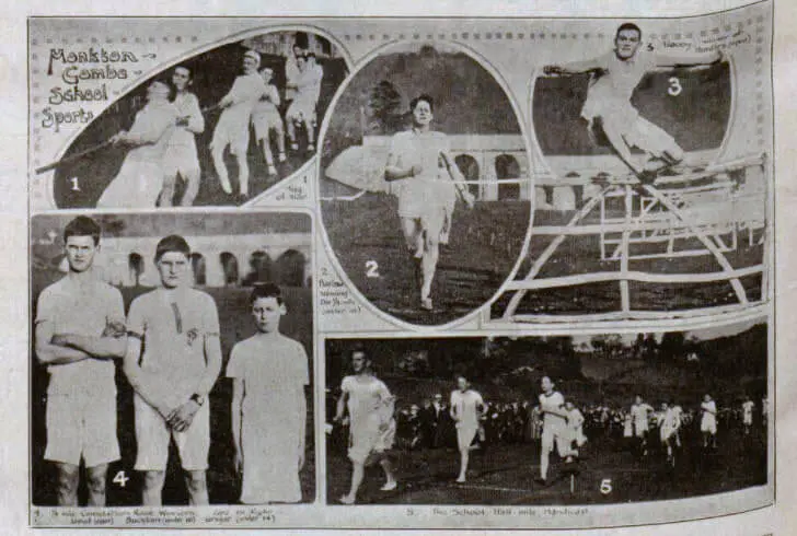 Monkton Combe school sports - Bath Chronicle and Weekly Gazette - Saturday 9 April 1921