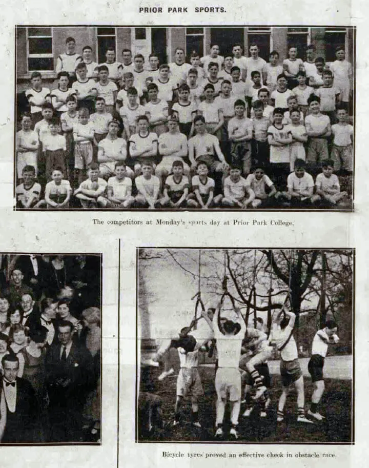 Prior Park school sports - Bath Chronicle and Weekly Gazette - Saturday 3 April 1926