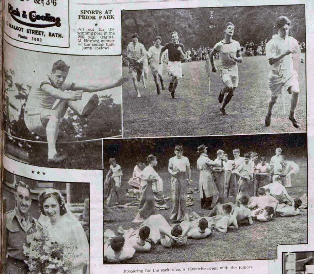 Sports at Prior Park College - Bath Chronicle and Weekly Gazette - Saturday 9 June 1945