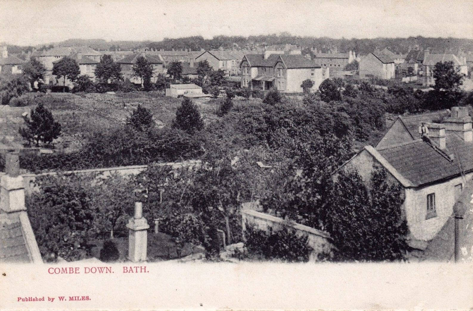 view across williamstowe combe down early 1900s