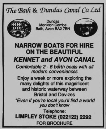 bath and dundas canal co wells journal thursday 21 january 1988