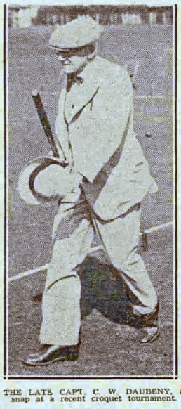 Capt C W Daubeny Bath Chronicle and Weekly Gazette – Saturday 1 January 1938.
