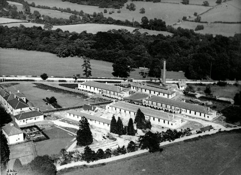 Isolation hospital aerial view aerial